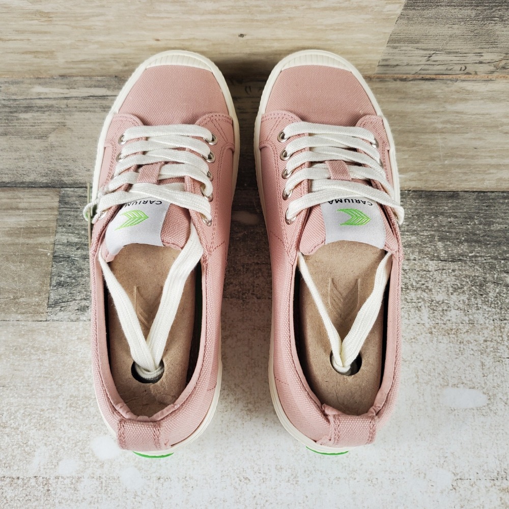 Cariuma OCA Low Womens Shoes Sz 5 Running Rose Canvas Lace Up Low Top Sneaker - Picture 4 of 10
